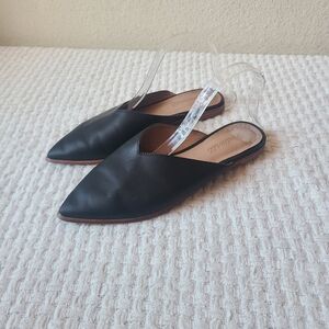 Madewell Black Leather Women's Flats Size 8